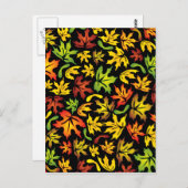 herfstappelbladeren briefkaart (Voorkant / Achterkant)