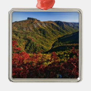 Herfstbeeld van Linville Gorge vaak genoemd de Metalen Ornament