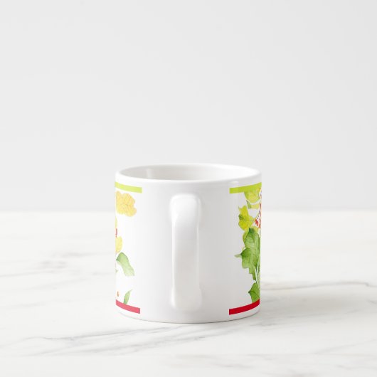 Herfstbessen op een espresso-Mok Espresso Kop (Achterkant)