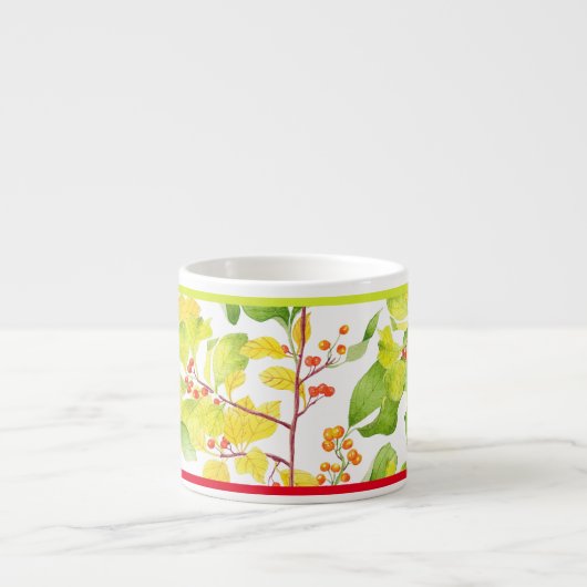 Herfstbessen op een espresso-Mok Espresso Kop (Voorkant)