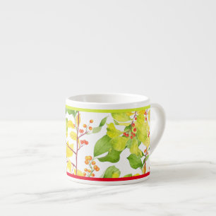 Herfstbessen op een espresso-Mok Espresso Kop