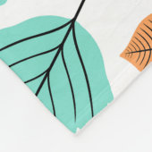 Herfstblad Abstract naadloos patroon Fleece Deken (Hoek)