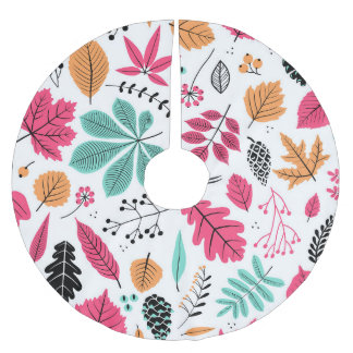 Herfstblad Abstract naadloos patroon Kerstboom Rok