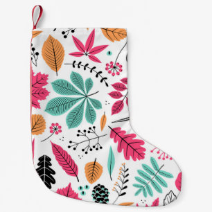 Herfstblad Abstract naadloos patroon Kleine Kerstsok