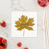 Herfstblad dankbare waterverf servet (Insitu)