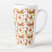 Herfstblad en eikels latte mok (Rechts)
