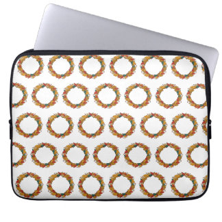 Herfstblad Krans Cirkel Laptop Sleeve
