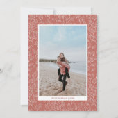 Herfstblad | Moderne herfst bruiloft jubileum Kaart (Achterkant)