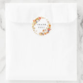 Herfstblad Pompoen Shower Bedankje Sticker (Tas)