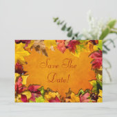 Herfstbladeren 1 kaart (Staand voorkant)