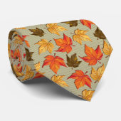 Herfstbladeren 1C Stropdas (Opgerold)