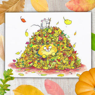 Herfstbladeren Ansichtkaart Briefkaart