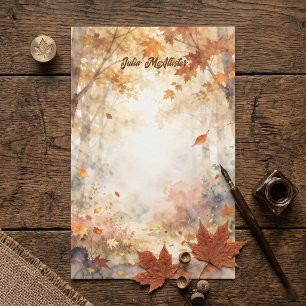 Herfstbladeren Aquarel Bos Houtland Briefpapier