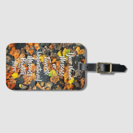 "Herfstbladeren" Bagagelabel