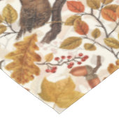 Herfstbladeren, bessen, paddenstoelen en winterkon tafelkleed (Gekanteld)