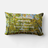 Herfstbladeren & blauwe lucht - gepersonaliseerd kussen