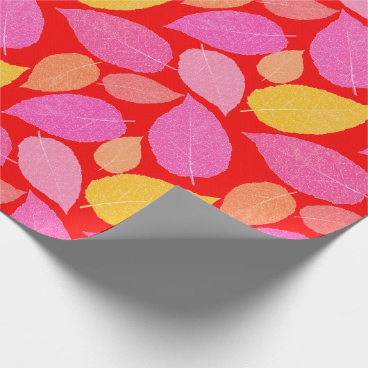 Herfstbladeren. Cadeaupapier (Hoek)