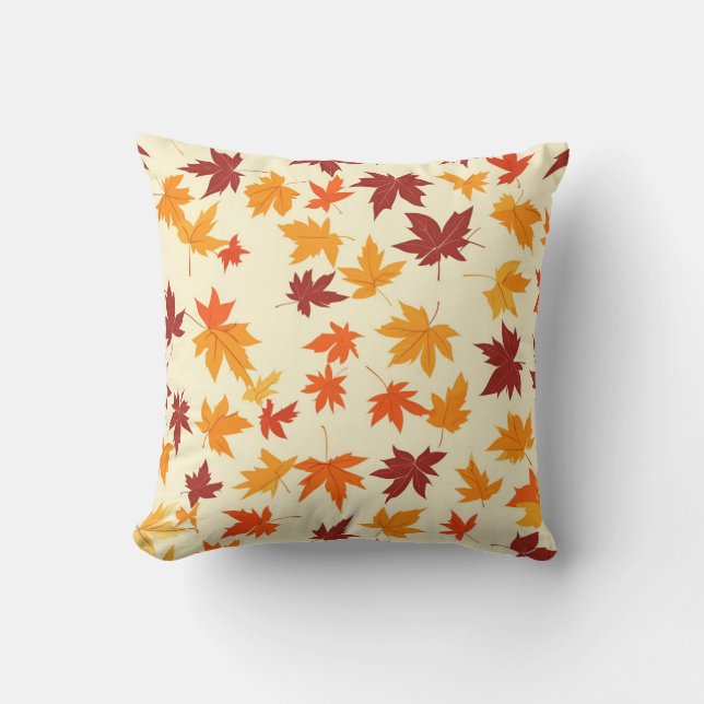 Herfstbladeren Decoratief Kussen (Voorkant)