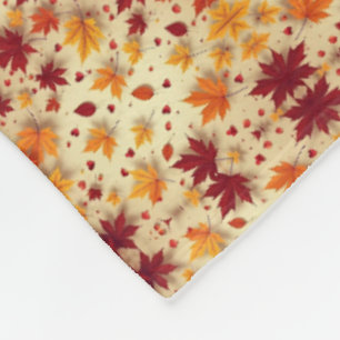 Herfstbladeren Dekbed Fleece Deken