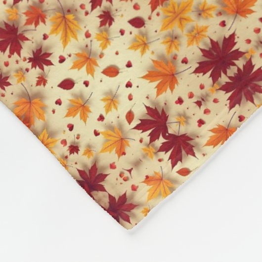 Herfstbladeren Dekbed Fleece Deken (Hoek)
