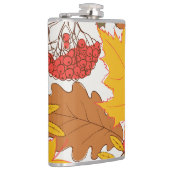 Herfstbladeren, eenvoudig naadloos patroon heupfles (Rechts)