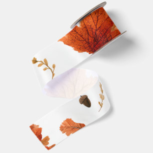 Herfstbladeren & Eikelpatroon Lint