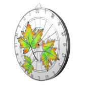 Herfstbladeren elegante herfst botanisch dartbord (Voorkant Rechts)