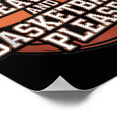 Herfstbladeren en basketbal alsjeblieft Herfst Lov Poster (Hoek)