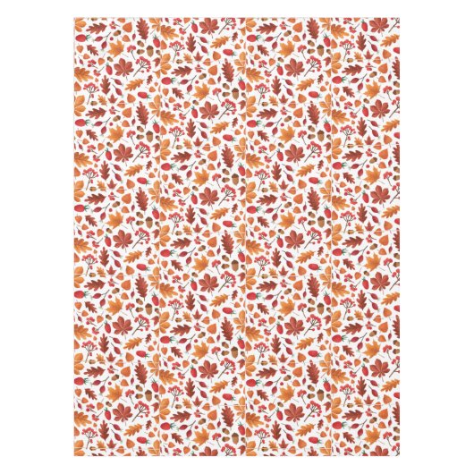 Herfstbladeren en bessen Patroon Thanksgiving Tafelkleed (Voorkant)
