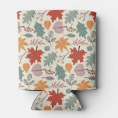 herfstbladeren en eikels blikjeskoeler (Achterkant)