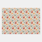 herfstbladeren en eikels inpakpapier vel (Voorkant)