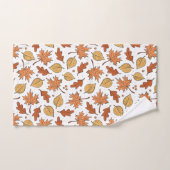Herfstbladeren en eikels patroon bad handdoek (Handdoek)