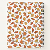 Herfstbladeren en eikels patroon notitieboek (Achterkant)