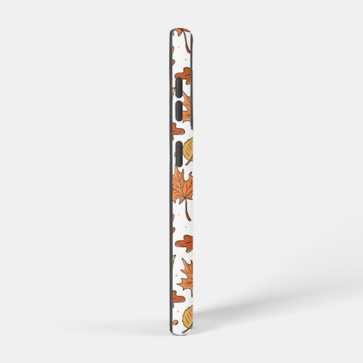 Herfstbladeren en eikels patroon samsung galaxy hoesje (Rechterkant)