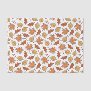 Herfstbladeren en eikels patroon tissuepapier