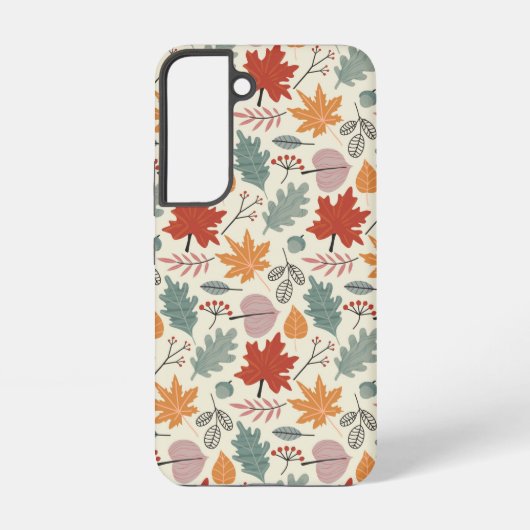  herfstbladeren en eikels samsung galaxy hoesje (Achterkant)