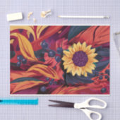 Herfstbladeren en Herfst Tuin Bloemen Tissuepapier (Craft)