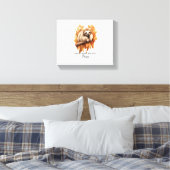 Herfstbladeren en luiheid alsjeblieft canvas afdruk (Insitu (Slaapkamer))