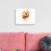 Herfstbladeren en luiheid alsjeblieft canvas afdruk (Insitu (Woonkamer))