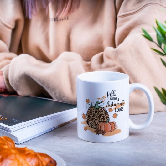 Herfstbladeren en pompoen Mokken