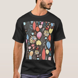 Herfstbladeren en vogels. t-shirt