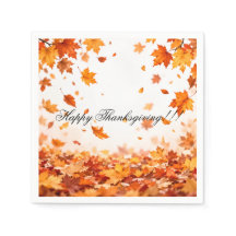 Herfstbladeren Fijne Thanksgiving Papieren Servett