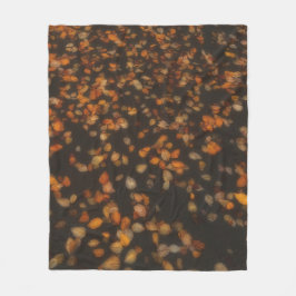 herfstbladeren fleece deken