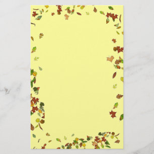 HERFSTBLADEREN, Geel Briefpapier