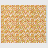 Herfstbladeren: Golden Repeat Cadeaupapier (Vlak)
