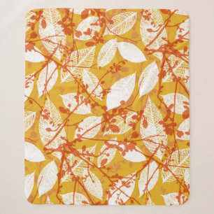 Herfstbladeren: Golden Repeat Sherpa Deken