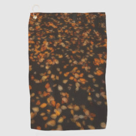 herfstbladeren golfhanddoek