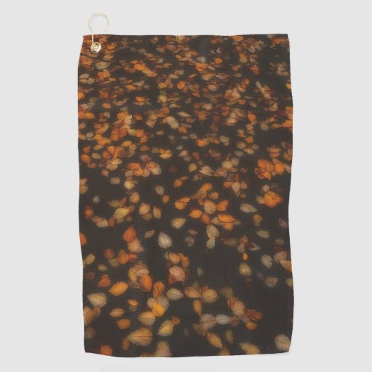 herfstbladeren golfhanddoek (Voorkant)