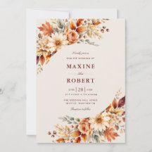 Herfstbladeren Herfst Botanische Aquarel Bruiloft