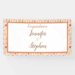 Herfstbladeren Herfst Bruiloft Uitnodiging Spandoek